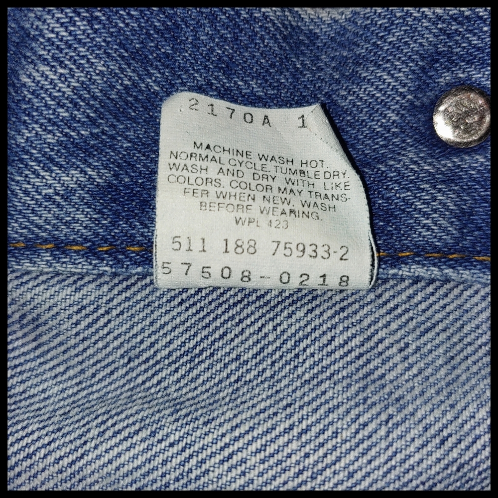 Vintage 1988 Levi's Type 3 Trucker Jacket 57508-0218 - Picture 11 of 12